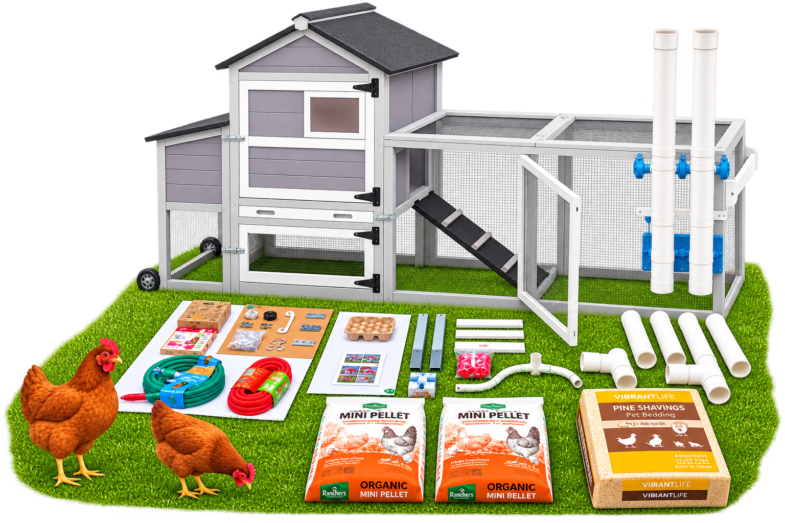 Classic grey coop bundle